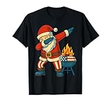 Photo Gallery divertente dabbing santa grilling usa bbq vacanze di natale maglietta Photo Gallery divertente dabbing santa grilling usa bbq vacanze di natale maglietta