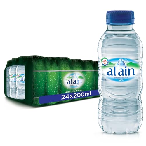 Al Ain Water 200ml Pack of 24 Low Sodium Bottled Water Balanced Mineral Composition