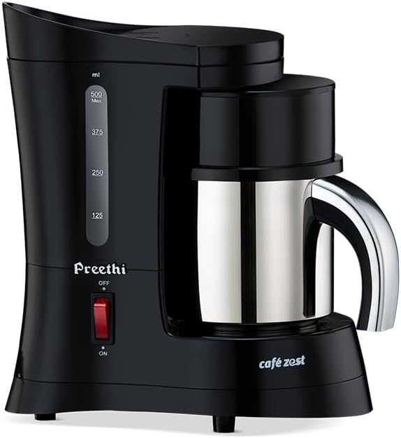 Preethi Cafe Zest CM210 Drip Coffee Maker (Black), 31 Cup