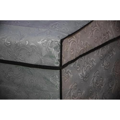 Capa Para Maquina De Lavar Brastemp Eletrolux Consul 12Kg 13Kg 14Kg 15Kg 16Kg 17Kg Cinza Impermeável