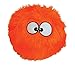 goDog Furballz Tough Plush Dog Toy with Chew Guard Technology, Orange, Small