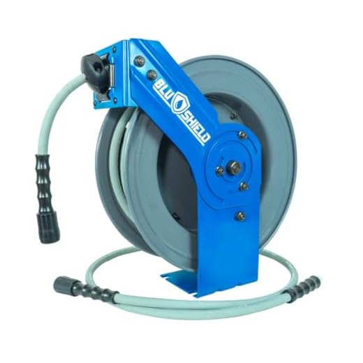 BluShield Commercial Grade Pressure Washing Hose Reel