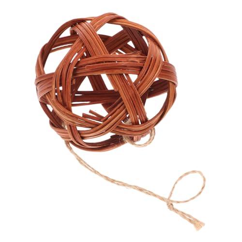 PENIKOKO Rabbit Chew Edible Woven Grass Ball Willow Ball for Healthy Teeth Interactive Play for Chinchilla Bunny Guinea Pig Gerbil Natural Pet Treats for Small Animals