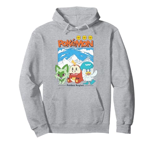 Pokémon Paldea Starters Hoodie: Sprigatito, Fuecoco, Quaxly