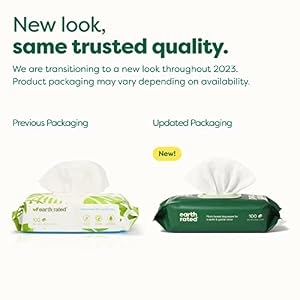 Earth Rated Dog Wipes, New Look, Thick Plant Based Grooming Wipes For Easy Use on Paws, Body and Bum, Unscented, 100 Count - immagine 3