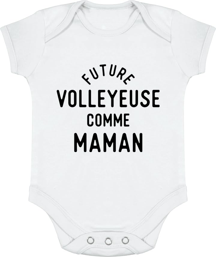 Body bébé Future volleyeuse comme Maman imprimé humour naissance