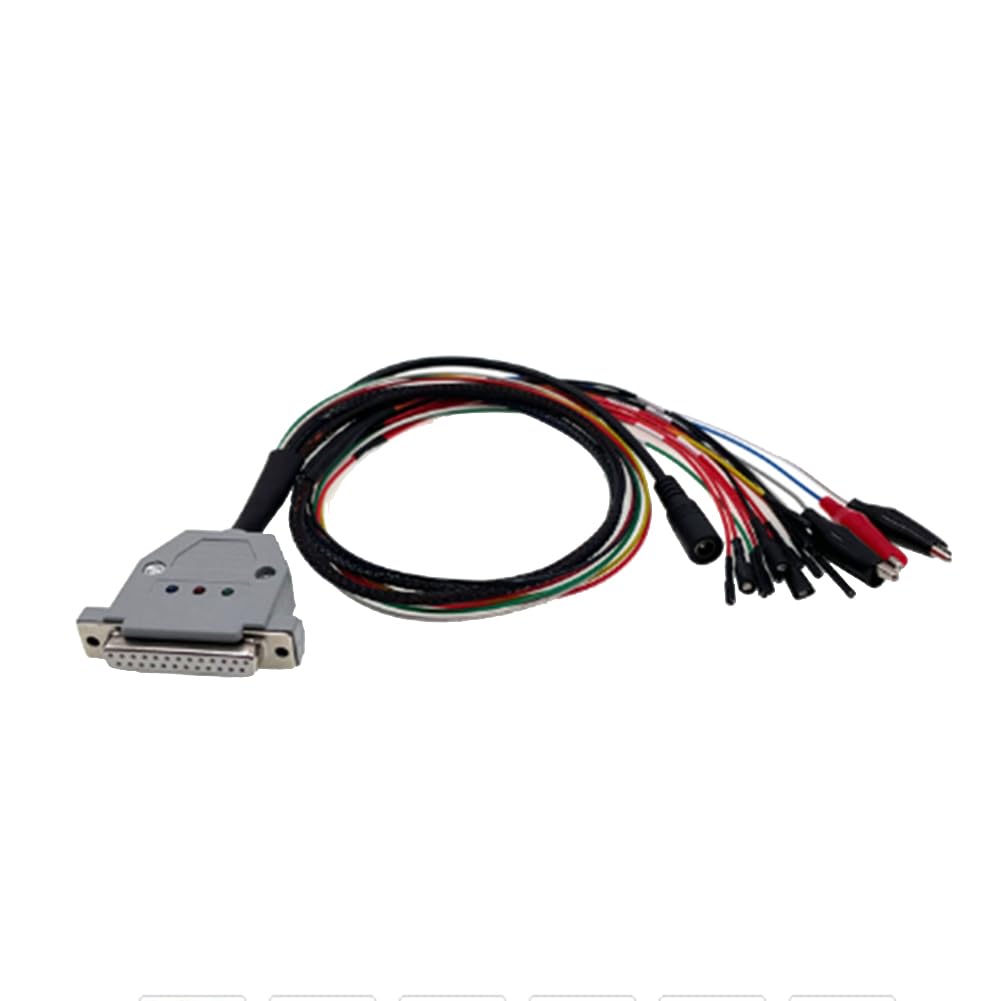 Lot de 3 lampes LED avec interrupteur bateau-câble DB25 pour SM2 PRO+ J2534 VCI ECU de lecture/écriture Batt VCC Kline CAN-L