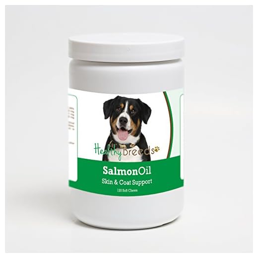 Healthy Breeds Entlebucher Mountain Dog Salmon Oil Soft Chews 120 Count
