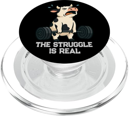 La lotta dello stacco del ratto della palestra mucca è un vero sollevamento uomini donne PopSockets PopGrip per MagSafe