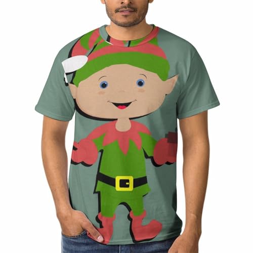 Tee shirt elfe de Noël homme idéal pour le réveillon en famille