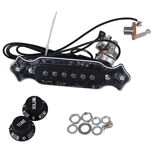 Pick-up de la bobine harnais 6 cordes câblé micro guitare acoustique volume pots de ton