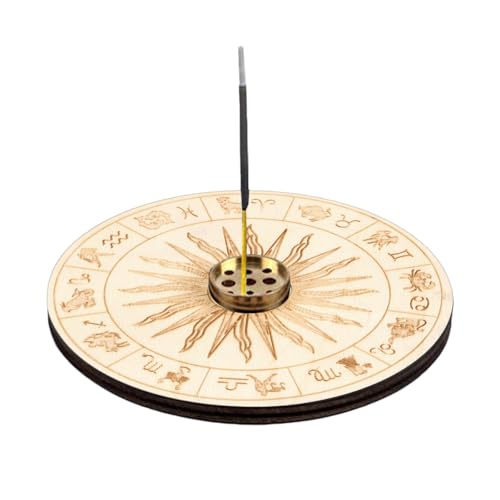 Soporte para Varillas de Incienso,Porta Incienso para Quemador de leña con 9 Orificios | Productos de aromaterapia para Sala de Lectura, Dormitorio, salón de té, Sala de Estudio, Sala de Estar, Skuda