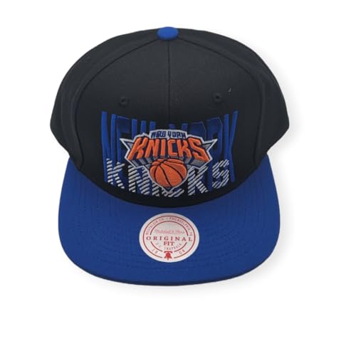 Men's Mitchell & Ness Black New York Knicks SOUL Cross Check Snapback Hat