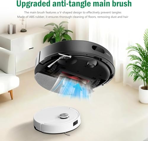 Image of Replacement Parts for Roborock Q7 M5 /Q7 M5+ /Q7 L5 /Q7 L5+ Robot Vacuum Kit, 1 Main Brush, 4 Side Brush, 4 Hepa Filter, 4 Mop Pads, 4 Dust Bags, 1 Cleaning Tool, 1 Screwdriver
