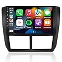 EZoneTronics Android Autoradio für Subaru Forester 2008-2012 mit Wireless Carplay & Android Auto 9 Zoll Touchscreen GPS Navigation Bluetooth USB WLAN SWC FM RDS DSP Split Screen Mirror Link 2G + 32G