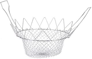 Panier à Frites, crépine de Cuisson de Panier de Filet de friture Pliable pour Frites Frites friteuse de Pommes de Terre Outil de Cuisine de Cuisine