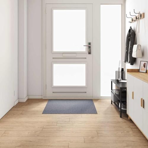 Tapis de couloir gris clair 100x100 cm lavable