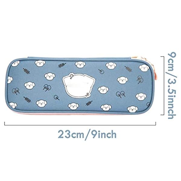 SKROWHN La Caja de lápiz - Gran Capacidad de Tela Oxford Bolso de la Pluma del Estudiante de la Caja de Modelos Masculinos Y Femeninos (Color : A)