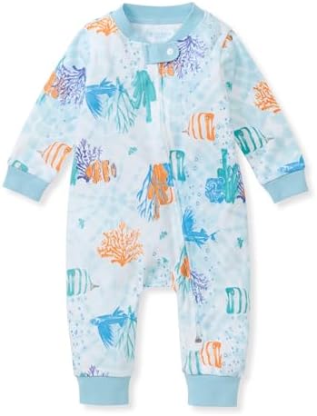 Burt's Bees Baby Girls' Organic Cotton, Sleep and Play Footed Pajamas