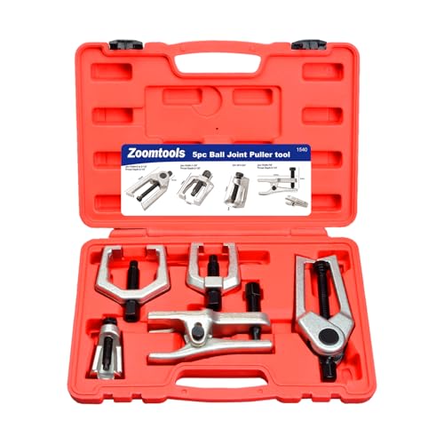 Zoomtools 5-teiliges Kugelgelenk-Abzieher-Werkzeug, Spurstangenkopf Traggelenk Kugelgelenk Abzieher Ausdrücker Kugelgelenkabzieher Werkzeug