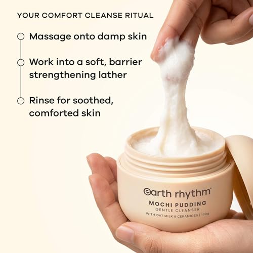 Image of Earth Rhythm Oats Mochi Cleanser - Barrier Repair with Ceramides 100g
