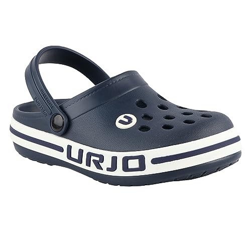 Image of URJO Streak Kid's Clogs /Sandals with Adjustable Back Strap Ultra Soft & Flexibility Anti Skid Comfortable Waterproof Daily Mules Clogs /Sandals Boy's & Girl's