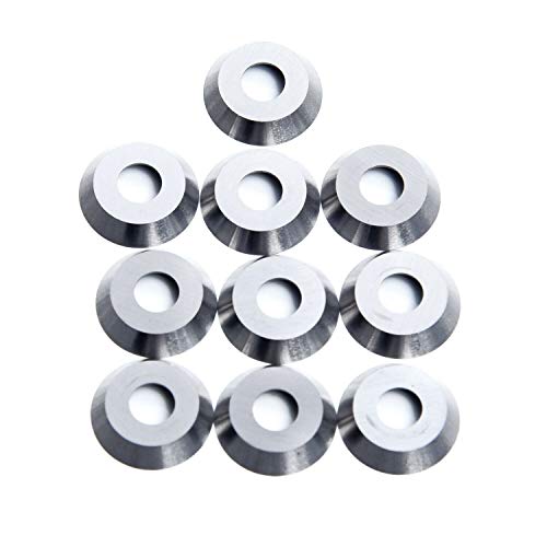 TANGDIAABBCC 10Pcs 12mm Round Carbide TiAlN Ball End Wood Turning Milling Cutter Inserts 4 TANGDIAABBCC 10Pcs 12mm Round Carbide TiAlN Ball End Wood Turning Milling Cutter Inserts - Image 4