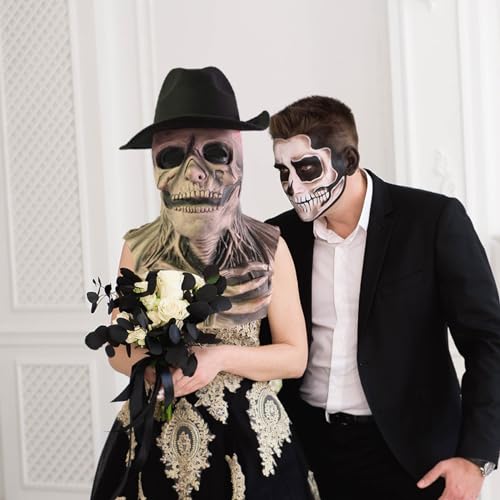 Masque de crâne complet pour éviter le maquillage d'Halloween inconfortable - 6