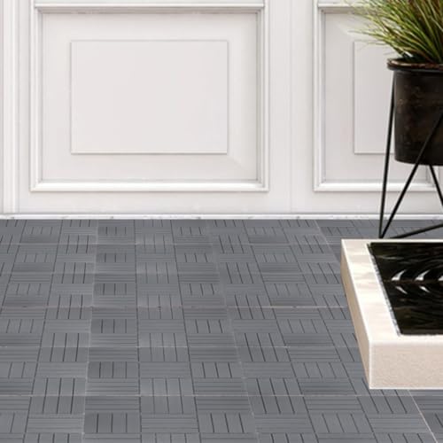Baldosas entrelazadas de plástico PP SOLUSTRE para suelos de exterior pack de 4 piezas 5