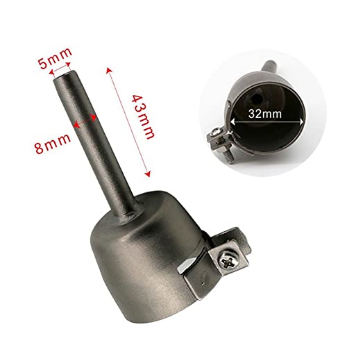 Suywt 4Pcs 5Mm Welding Tip Nozzles For Vinyl Pvc Plastic Sheet Hot Air Welding Round Triangular Speed Welding Nozzle+Tacking Nozzle thumb #2