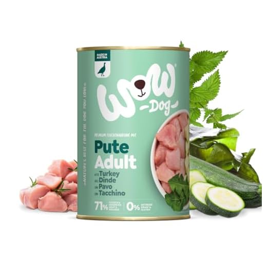 WOW Nassfutter Adult Pute (6x400g) Premium Hundefutter für ausgewachsene Hunde | reichhaltiges Futter mit viel frischem Fleisch für alle Hunderassen | hohe Akzeptanz und Verträglichkeit 7 WOW Nassfutter Adult Pute (6x400g) Premium Hundefutter für ausgewachsene Hunde | reichhaltiges Futter mit viel frischem Fleisch für alle Hunderassen | hohe Akzeptanz und Verträglichkeit