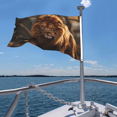 Drapeau lion extérieur grand format double face imperméable avec œillets - 7