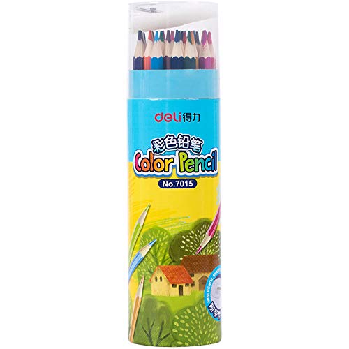 Crayon de couleur bois hexagonal 36 couleurs dessin enfant