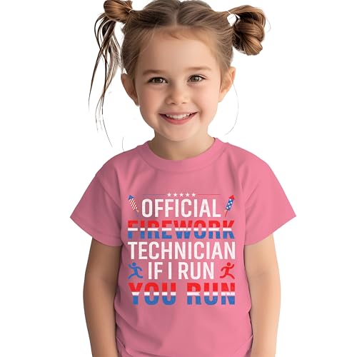 Funny Firework Director Technician I Run You Run 4th of July Shirt for Men Women Kids Boys Girls Dad Mom Son2