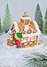 Kurt Adler Battery-Operated Peanuts LED Gingerbread House Table Piece