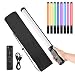 Handheld RGB Tube Light LED Video Light Wand 3200K-5500K Dimmable 9 Colorful Effects Built-in Battery with Remote Control for Vlog Live Streaming Product Photography
