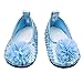Yoyakie Glitter Zapato Zapatos Flores Vestido De 18 Pulgadas Nuestra Generación Muñecas del Bebé Accesorios 1 Par Azul