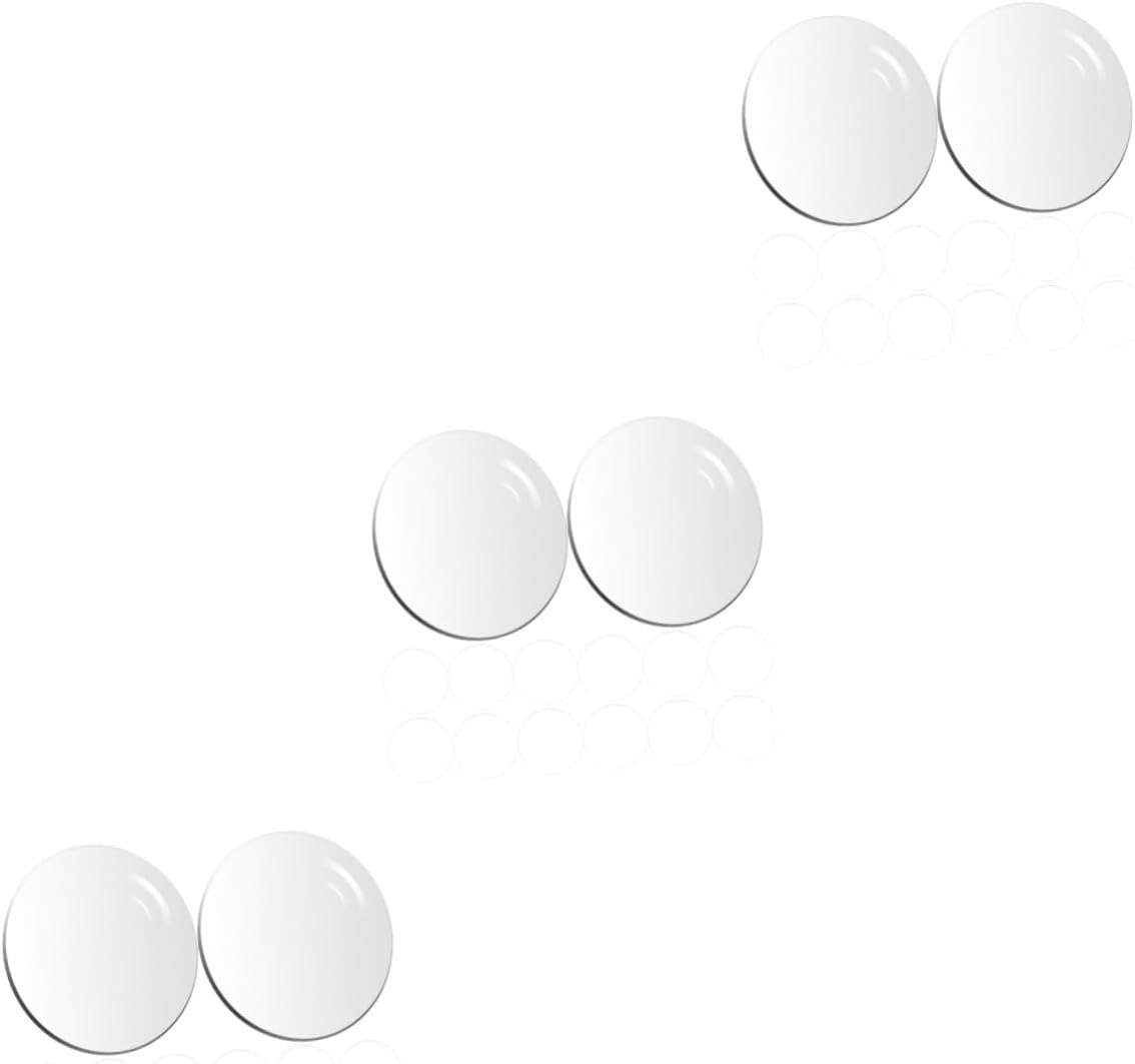 GLEAVI 150pcs Round Acrylic Cake Base Discs Blank Acrylic Panels for Cake Decorating Crafts and Desserts Thickness