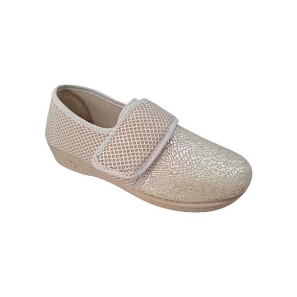 Hergos Scarpe H069, Adatte a Riabilitazione, degenze, Comfort, Elasticizzate e Antiscivolo