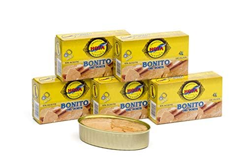 Hoya Santoña Bonito del Norte - Pack 5 latas de 112g (560g). Conserva Gourmet de Bonito del Norte del Cantábrico en Aceite de Oliva.
