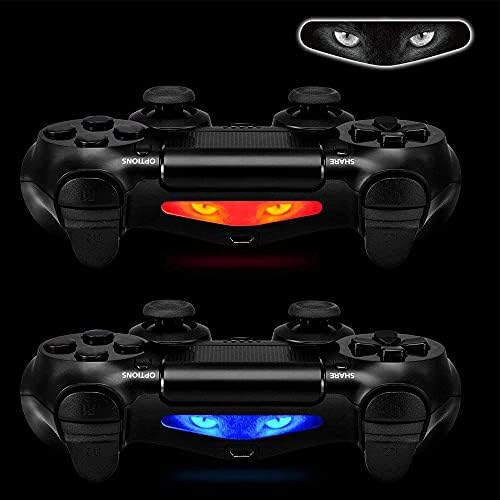 eXtremeRate 30 Pcs/Set Color Artwork Pattern Signs Led Lightbar Cover Light Bar Decals Stickers Flim for ps4 for ps4 Slim for ps4 Pro Controller Skins