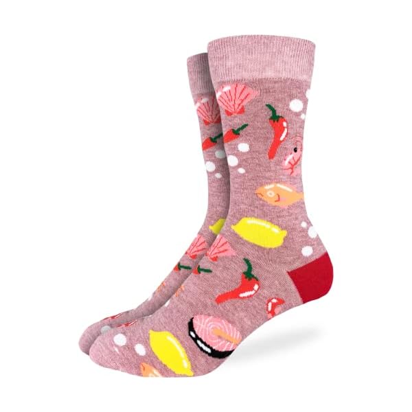 Good Luck Sock Men's Seafood Socks, Adult