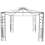 Gestell für Pavillon zur Kombination mit entsprechendem Dachbezug bzw. Seitenteilen mit oder ohne Fenster – optimal als Schattenspender, Sichtschutz, Unterstand und dekoratives Element im Garten