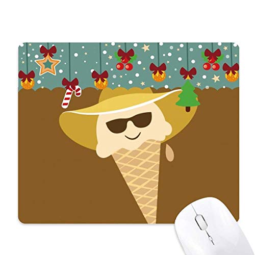 Tapis de souris de jeu de bureau motif Noël mignon en caoutchouc antidérapant