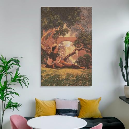 Poster mural Maxfield Parrish 60x90 cm | Toile déco de chambre - 6