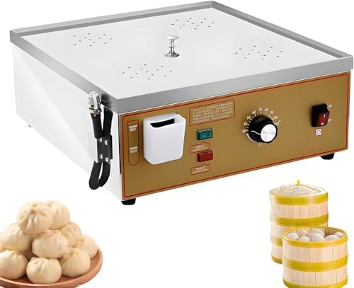 Stainless Steel Steamed Bun Machine with Boil-Dry Alarm & Independent Water Supply - U-Tube Heating for Home & Restaurant, 2 Cooking Holes