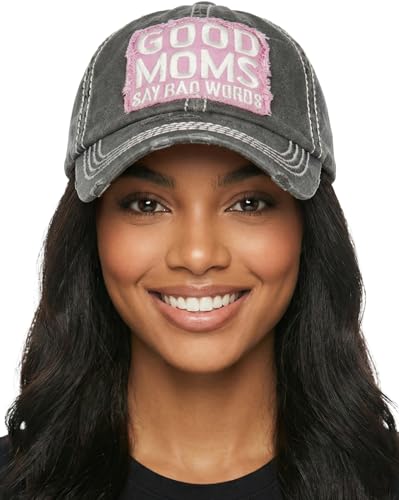 Image of Funky Junque Womens Baseball Cap Distressed Vintage Unconstructed Embroidered Dad Hat