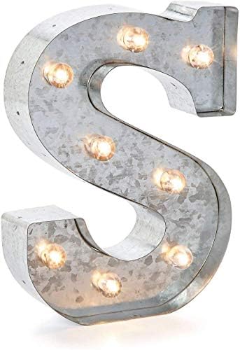 Darice Metal Marquee Letter, Acrylic, Multicolour, 26.41x20.06x5.08 cm