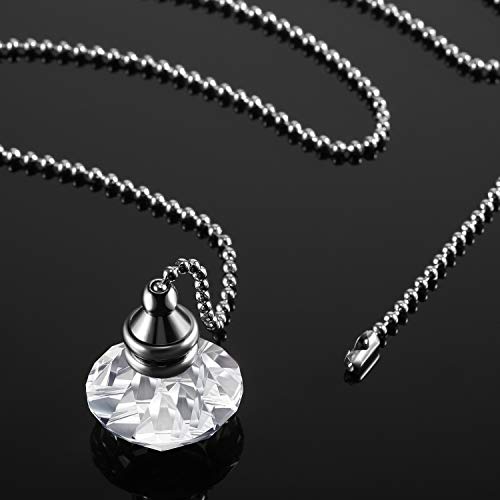 Image of Jovitec 2 Pcs Ceiling Fan Light Pull Chain, Transparent Color