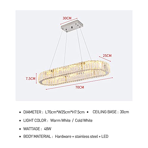Lustre pendente moderno de cristal grande com luzes de LED, lustres de luxo com lustres LED, lâmpada